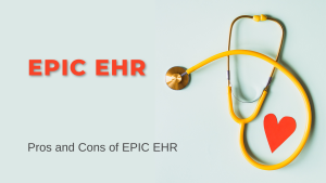 Photo of a yellow stethoscope that says Epic EHR Pros and Cons of Epic EHR