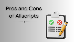 Illustration of pros and cons of Allscripts EHR